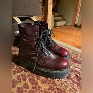 doc martens jadon maroon boots